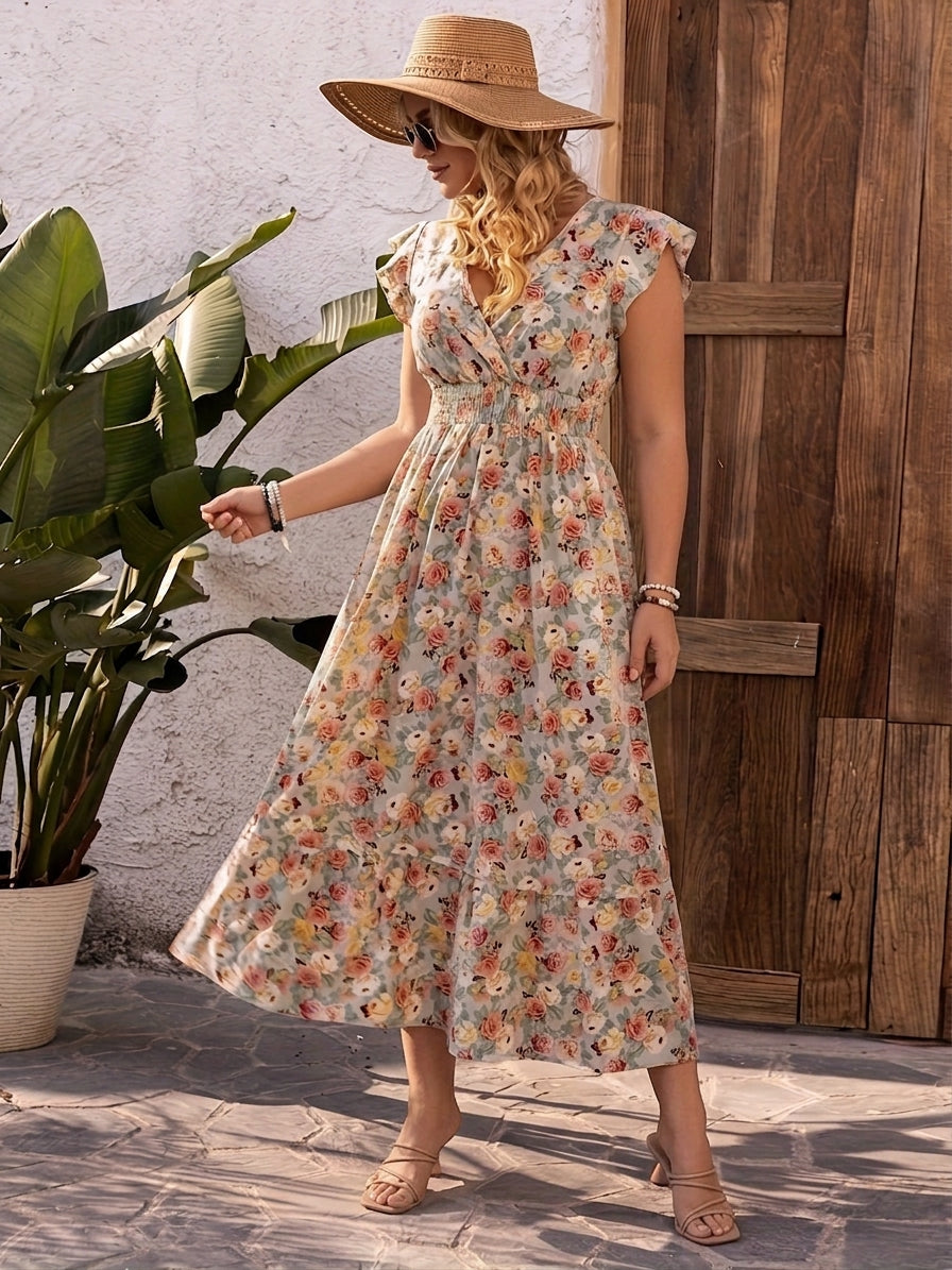 Mirella - Summer Elegance Dress - Plus size model