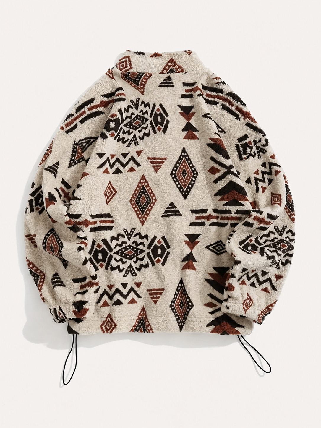 Juniper™ | Aztec Sherpa Bomber - Plus size model