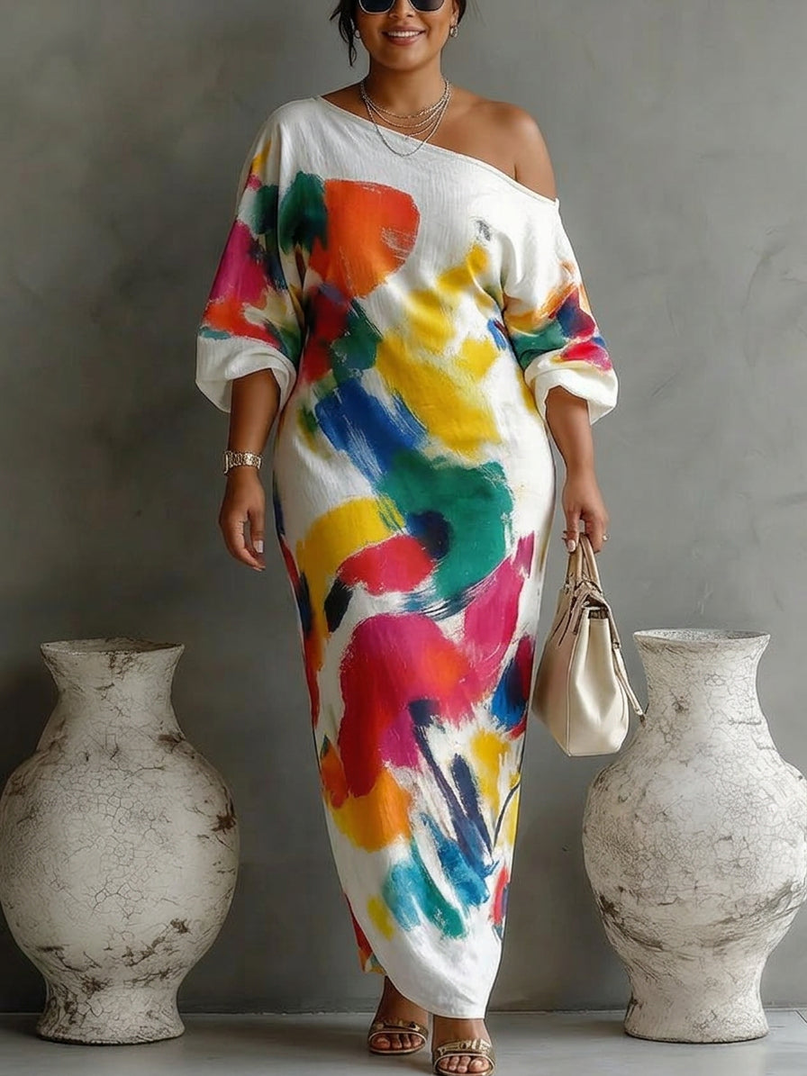 Danella | Maxi Dress - Plus size model