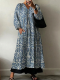 Elegant Dress with Floral Print Lia - Plus size model