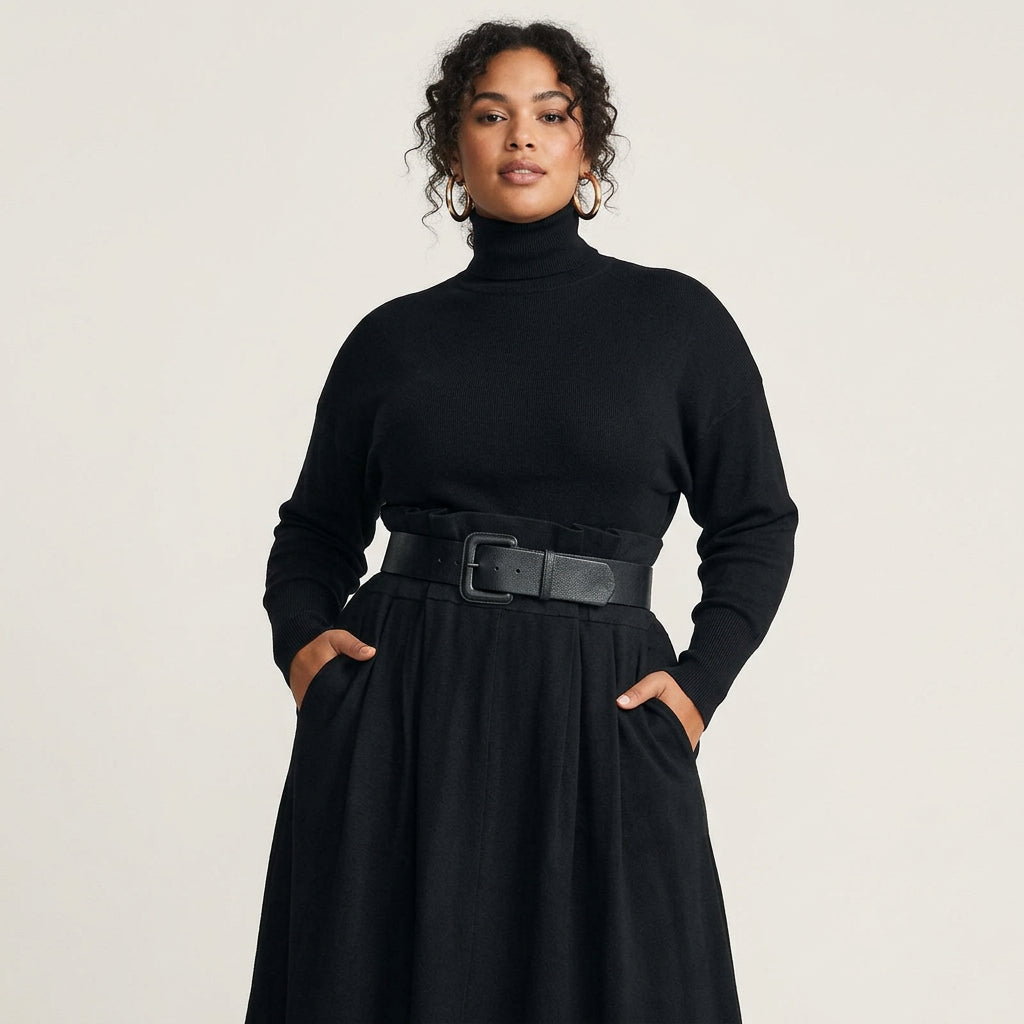 Doris™ Jumpsuit with High Neck - Plus size model