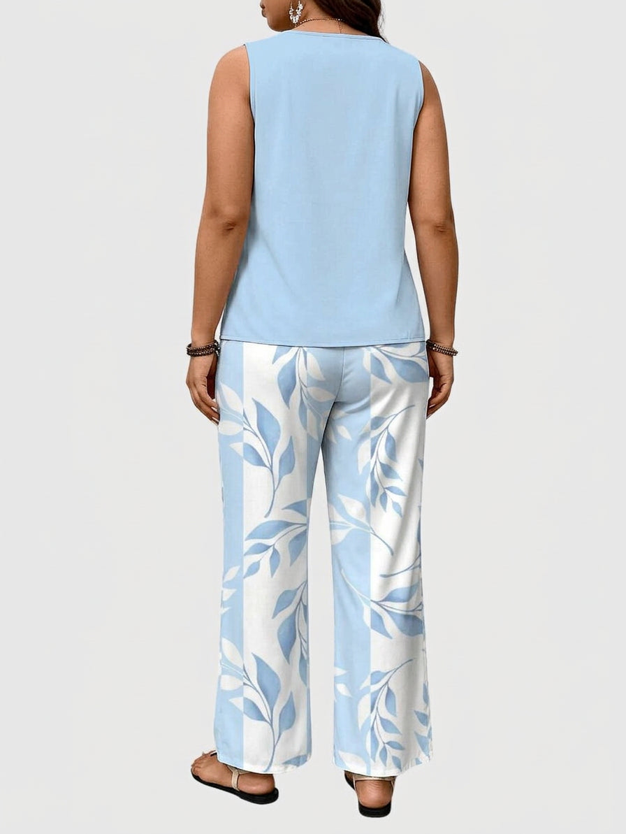 Brenda™ | Elegant 2-Piece Summer Set - Plus size model