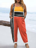 Metro Pop Jumpsuit - Plus size model