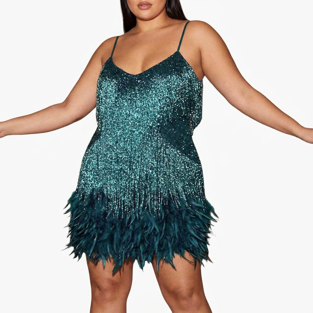 Adriana | Stylish Cocktail Dress - Plus size model