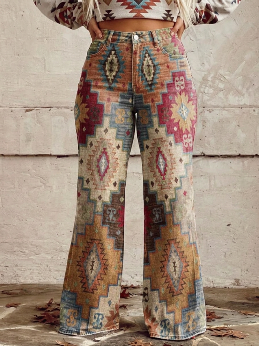 Léa - Retro Elegant Pants - Plus size model