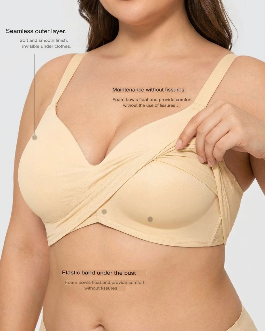Shaping Bra Without Underwire - Plus size model