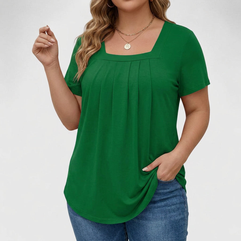 Lenabria | Elegant Summer Blouse - Plus size model