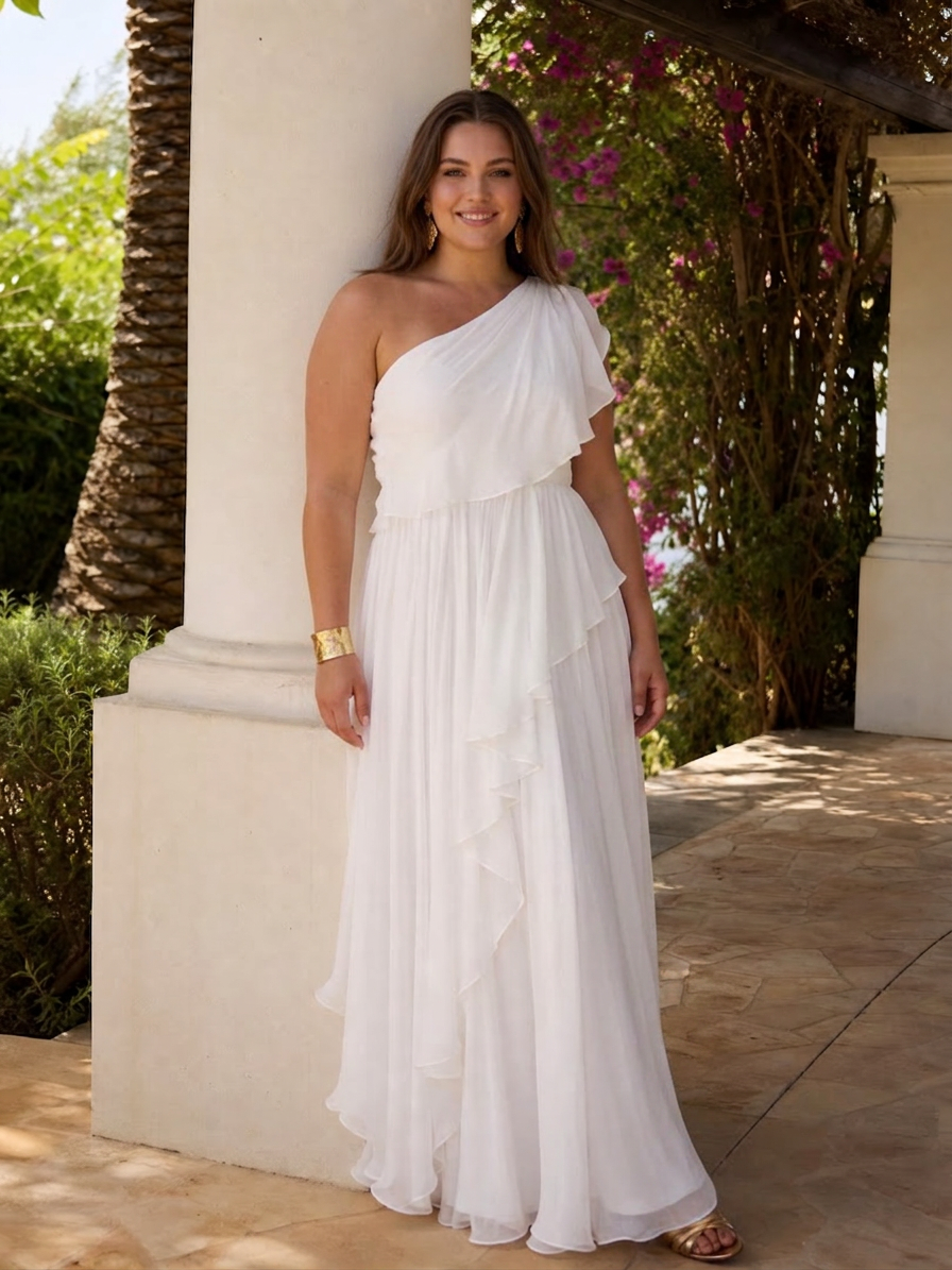 Tracey Maxi Dress - Plus size model