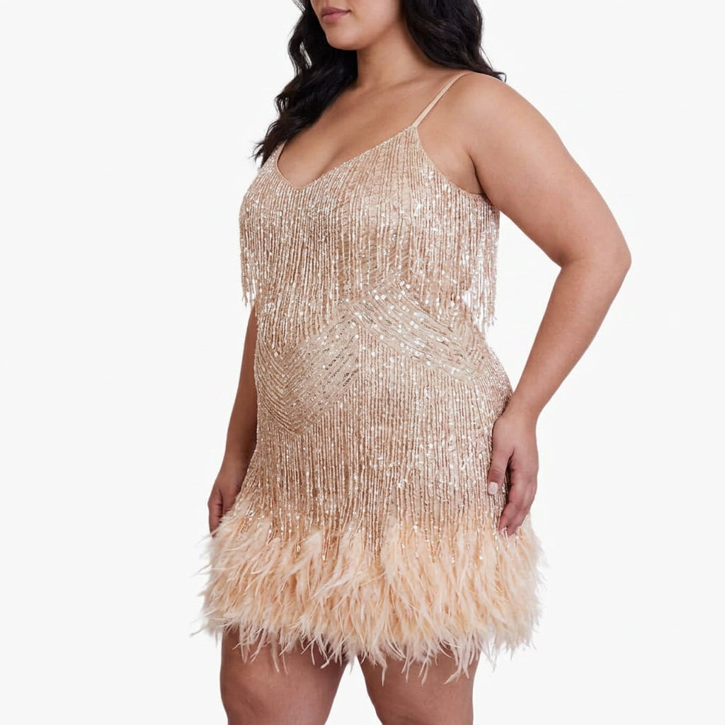 Adriana | Stylish Cocktail Dress - Plus size model