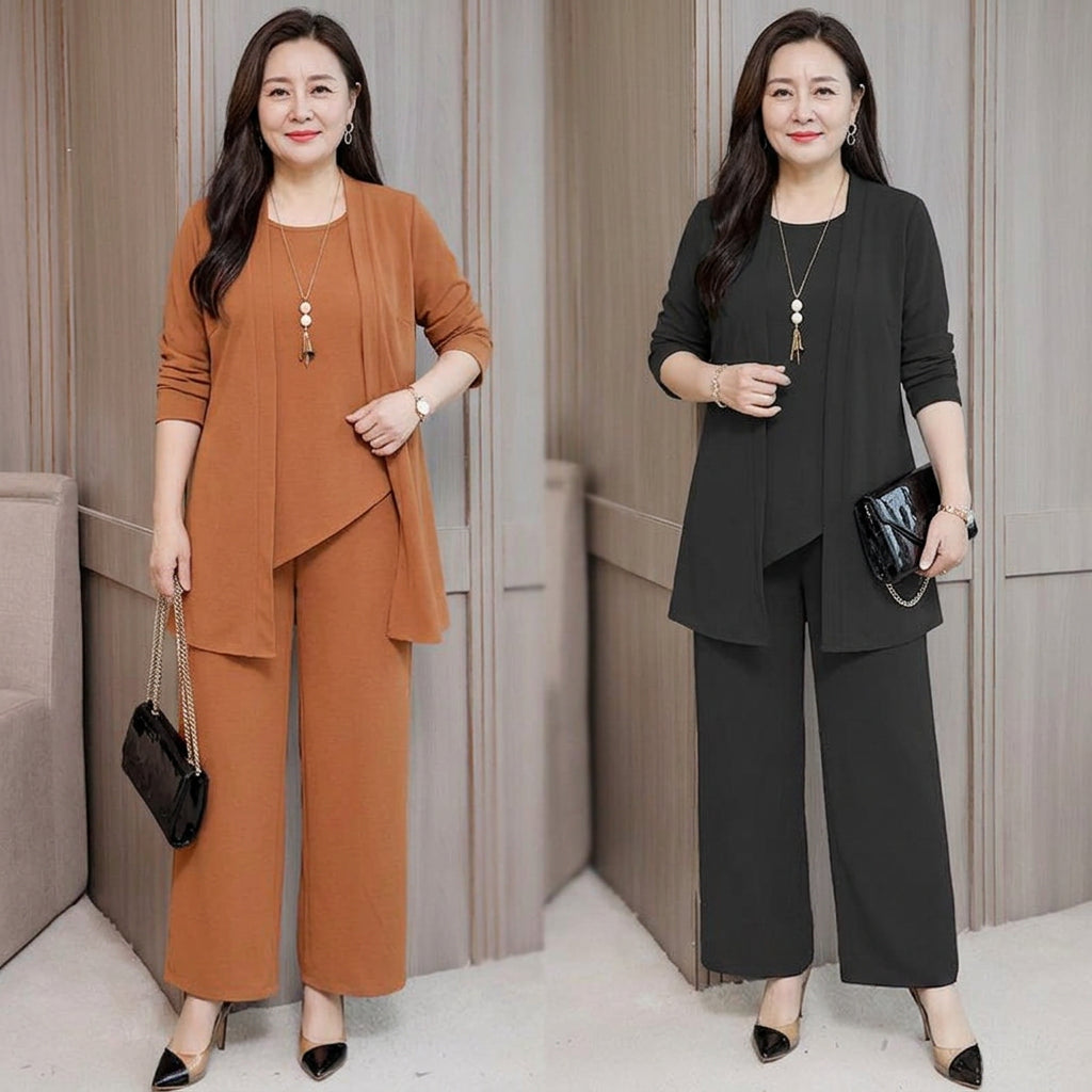 Alison - Plus-Size Three-Piece Suit - Plus size model