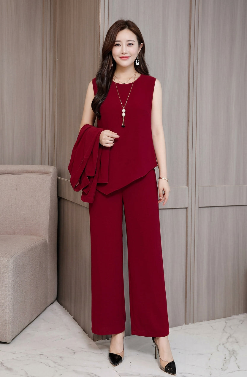 Alison - Plus-Size Three-Piece Suit - Plus size model