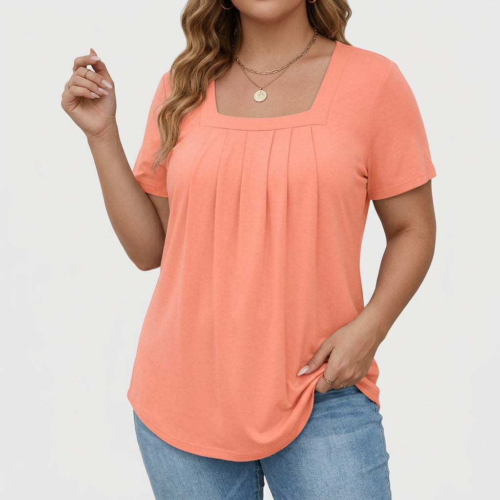 Lenabria | Elegant Summer Blouse - Plus size model