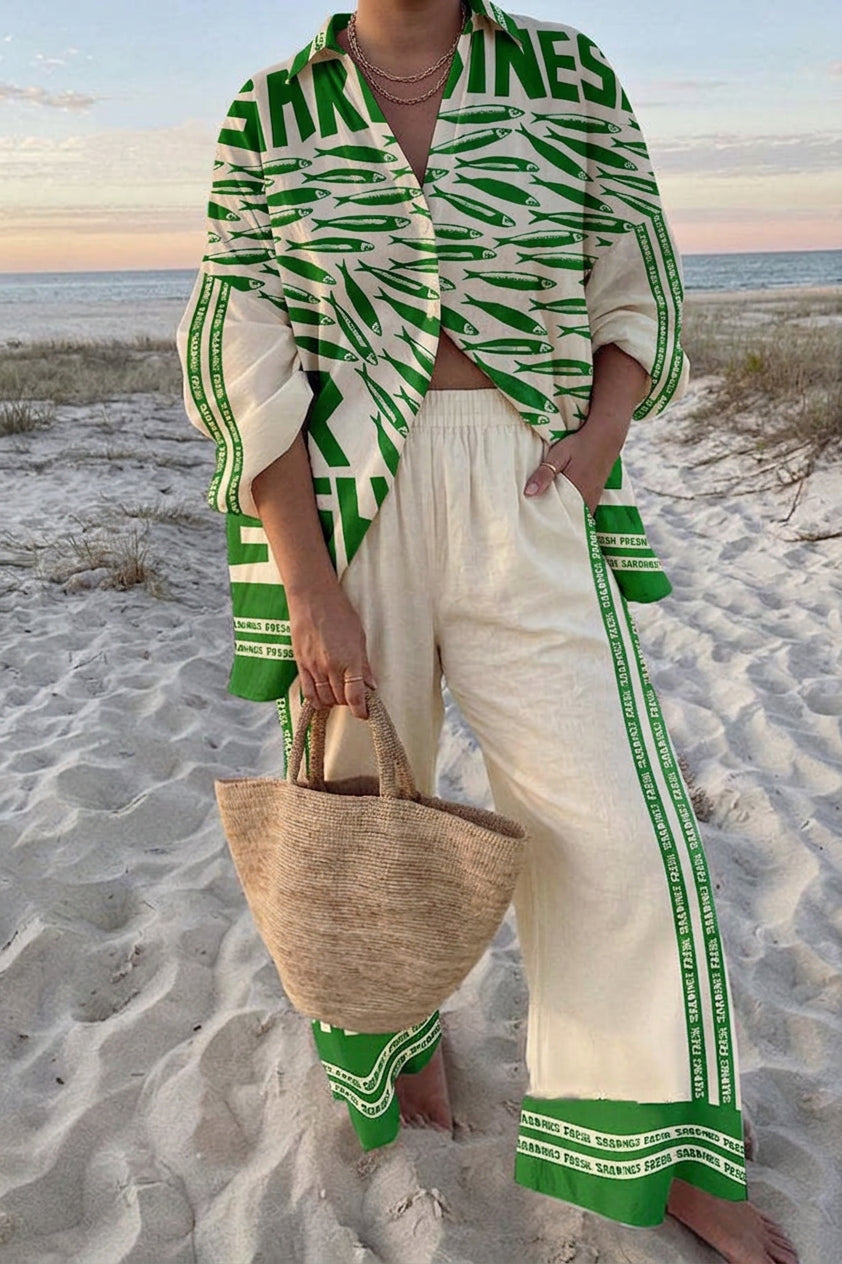 Elowen | Linen Set - Plus size model