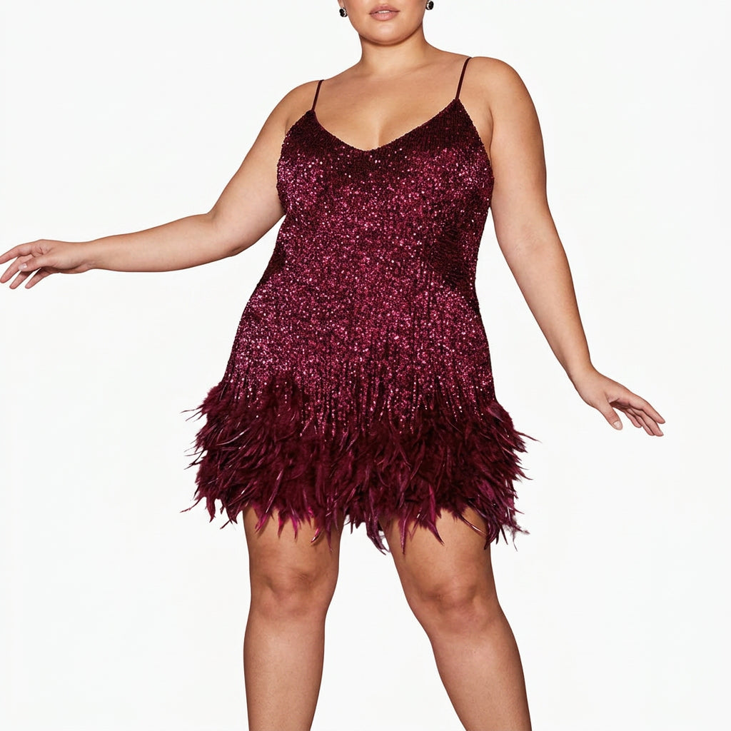 Adriana | Stylish Cocktail Dress - Plus size model