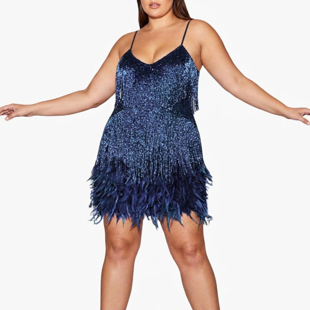 Adriana | Stylish Cocktail Dress - Plus size model