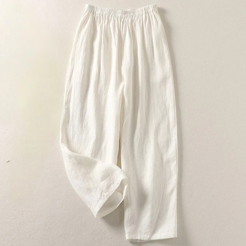 Amalia — Fluid Cotton and Linen Pants