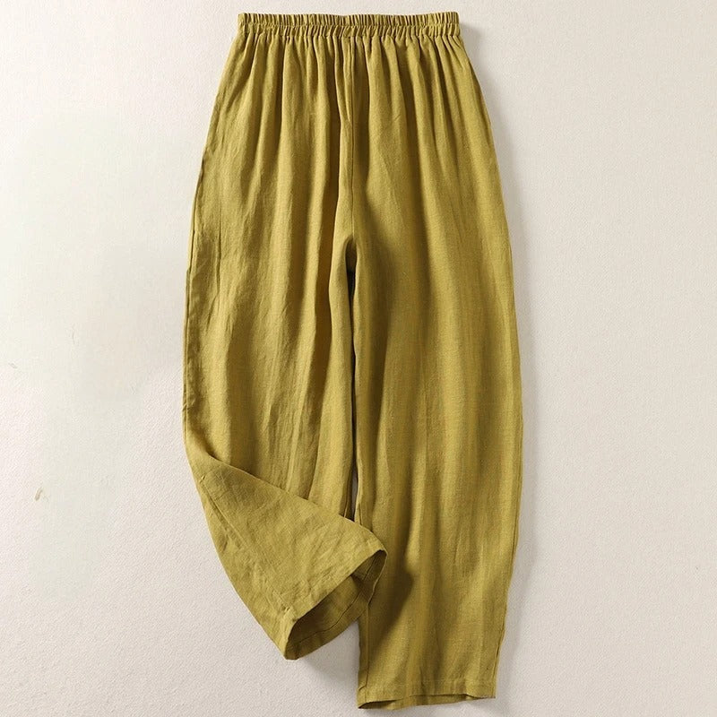 Amalia — Fluid Cotton and Linen Pants