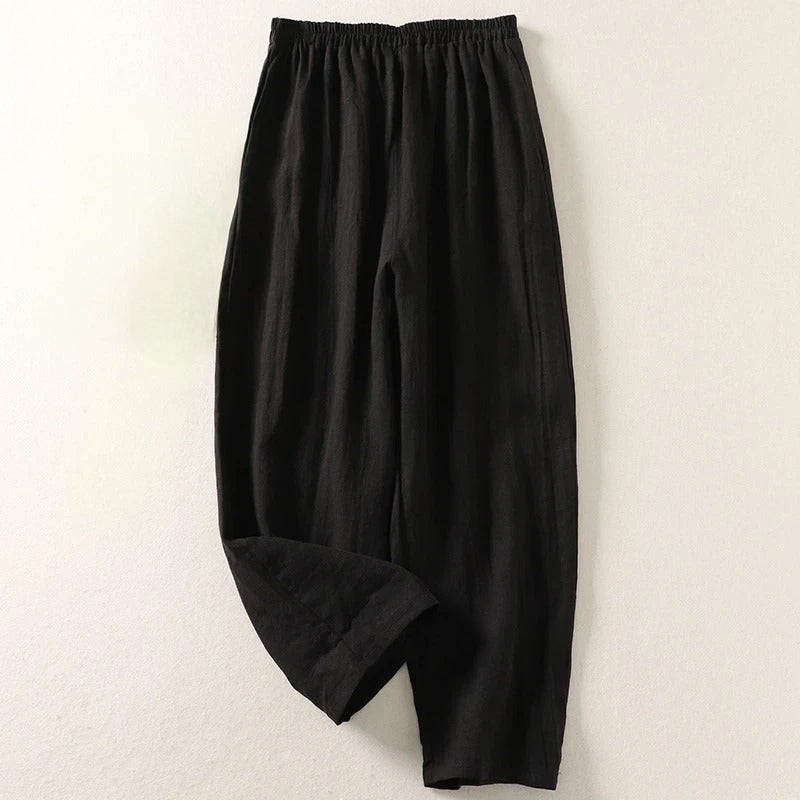 Amalia — Fluid Cotton and Linen Pants