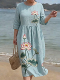 Juliette - Elegant Casual Dress - Plus size model