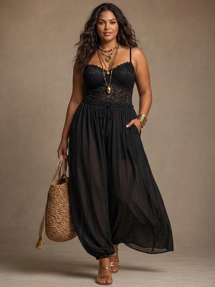Nanette | Jumpsuit - Plus size model