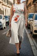 Akira | Ivory Blossom Serenity Dress - Plus size model