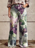 Alessia - Boho Retro Chic Pants - Plus size model