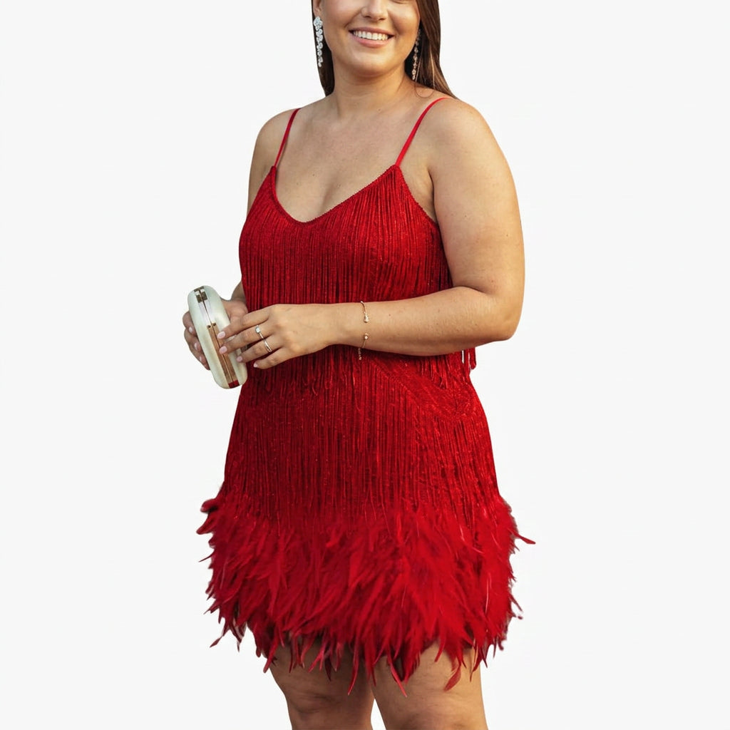 Adriana | Stylish Cocktail Dress - Plus size model
