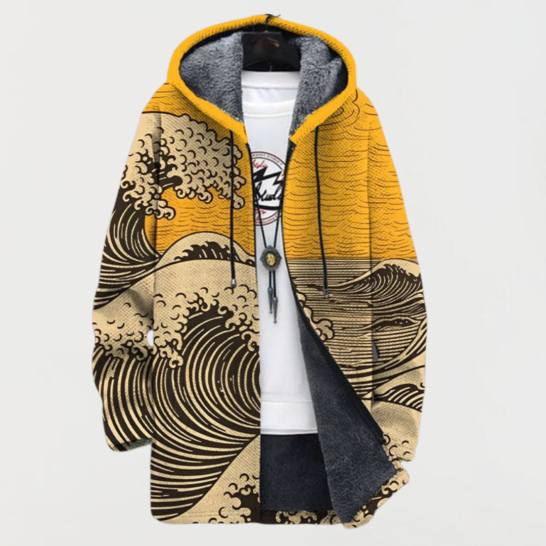 Jody - Art-Inspired Hooded Cardigan