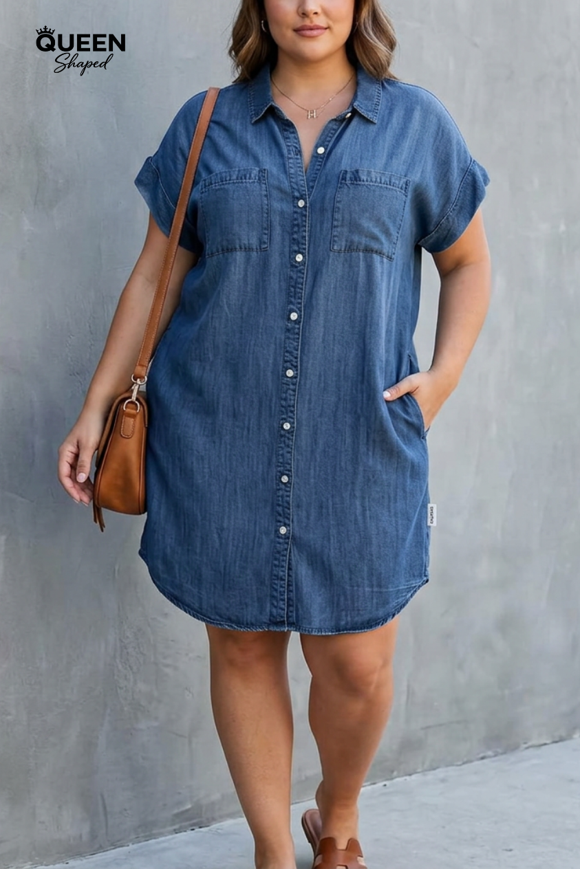 Helen | Button-Down Shirt Dress
