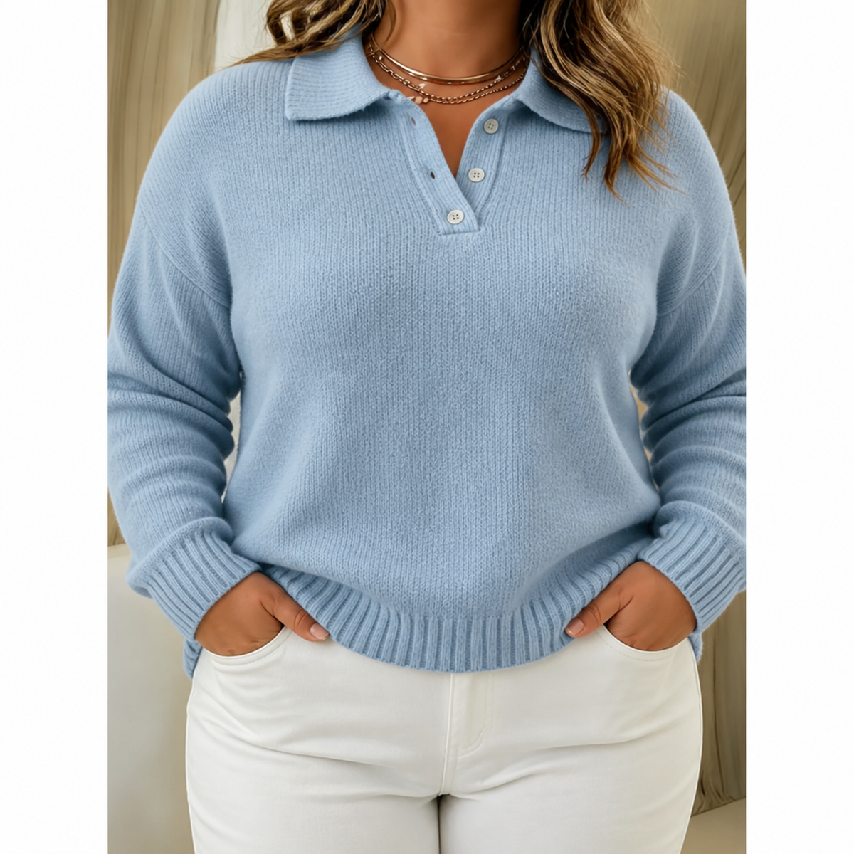 Maren | Cozy Comfort Jumper - Plus size model
