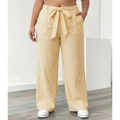 Amber | Striped Pant With Pockets - Plus size model