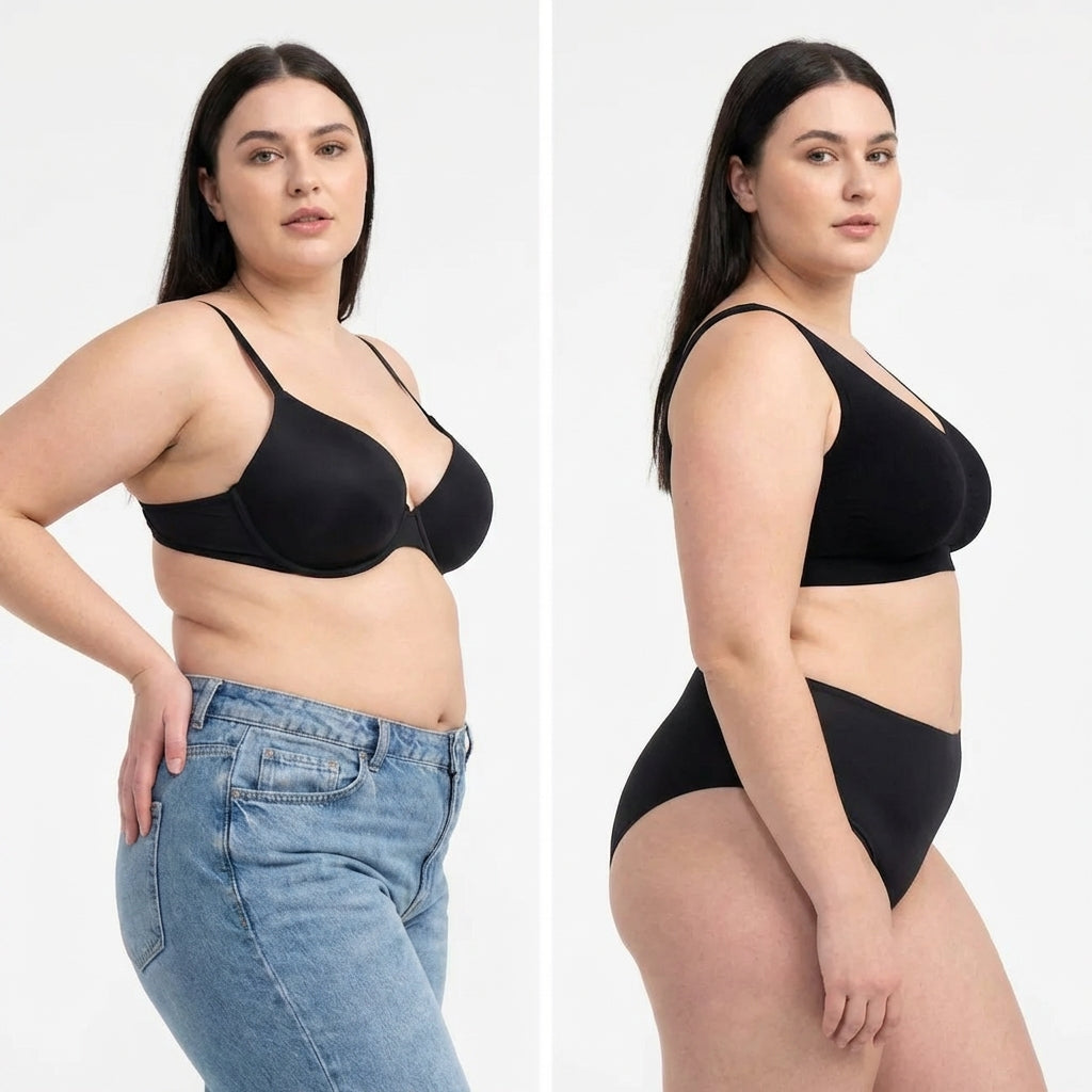 Flexible Comfortable Bra - Plus size model