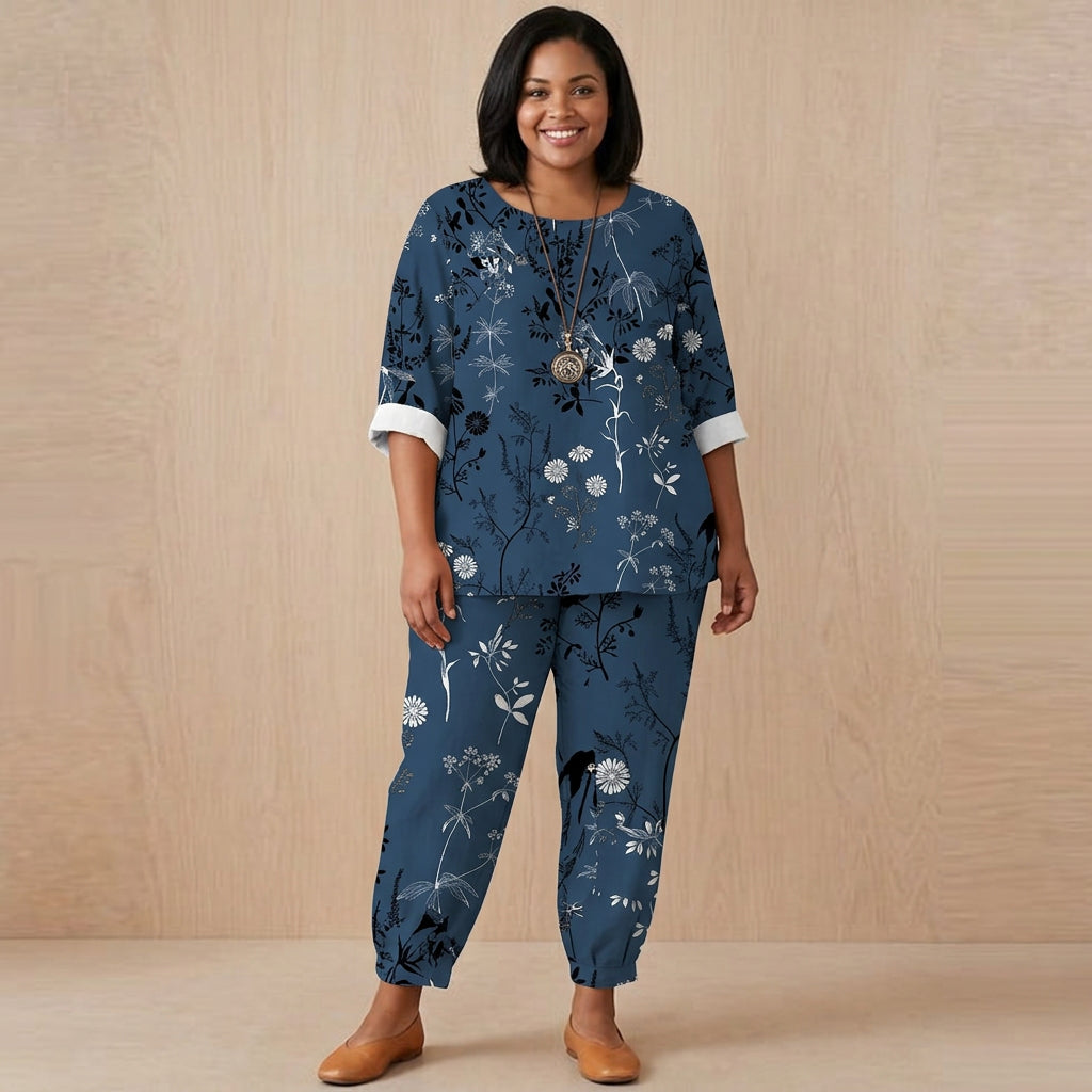 Addison 3D Print Set: Effortless Casual Style - Plus size model