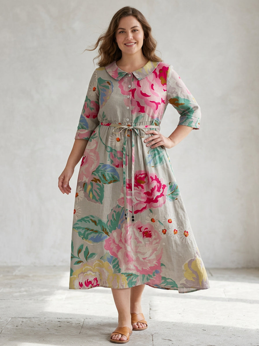 Myzareah | Elegant Dress - Plus size model