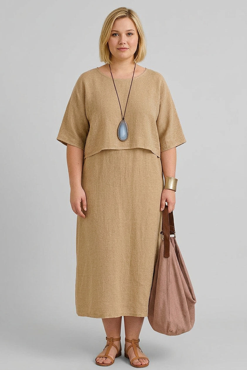 Harlyne | Elegant Two-Piece Set - Plus size model