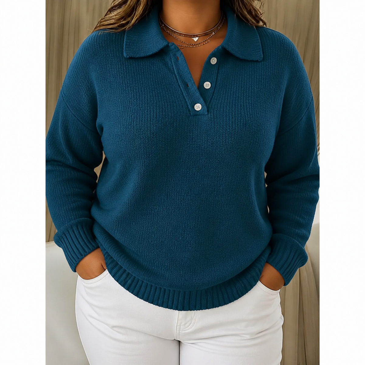 Maren | Cozy Comfort Jumper - Plus size model