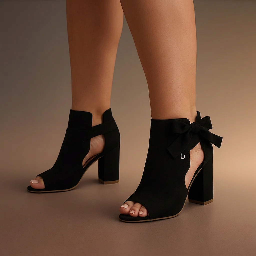 Marcella – Elegant Heeled Sandals - Plus size model