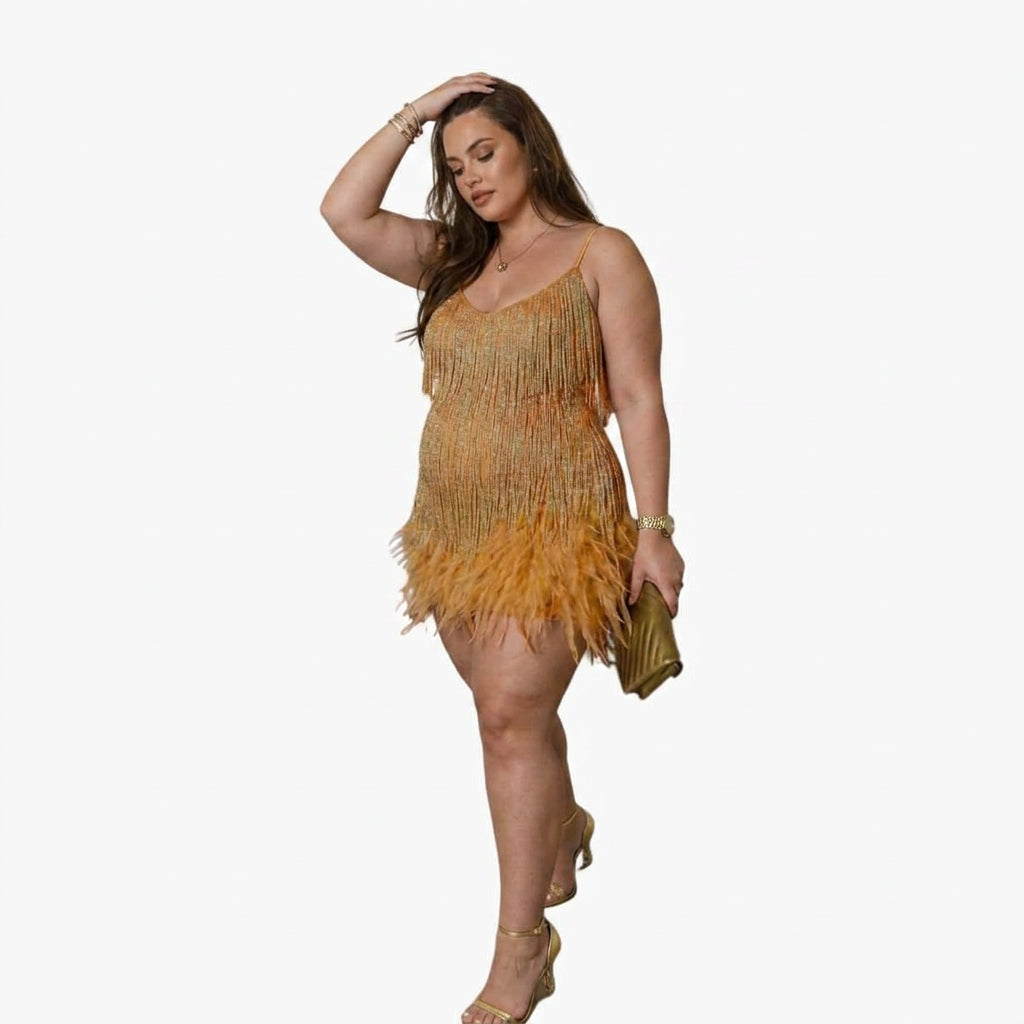 Adriana | Stylish Cocktail Dress - Plus size model
