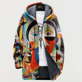 Kerry - Art-Inspired Hooded Cardigan