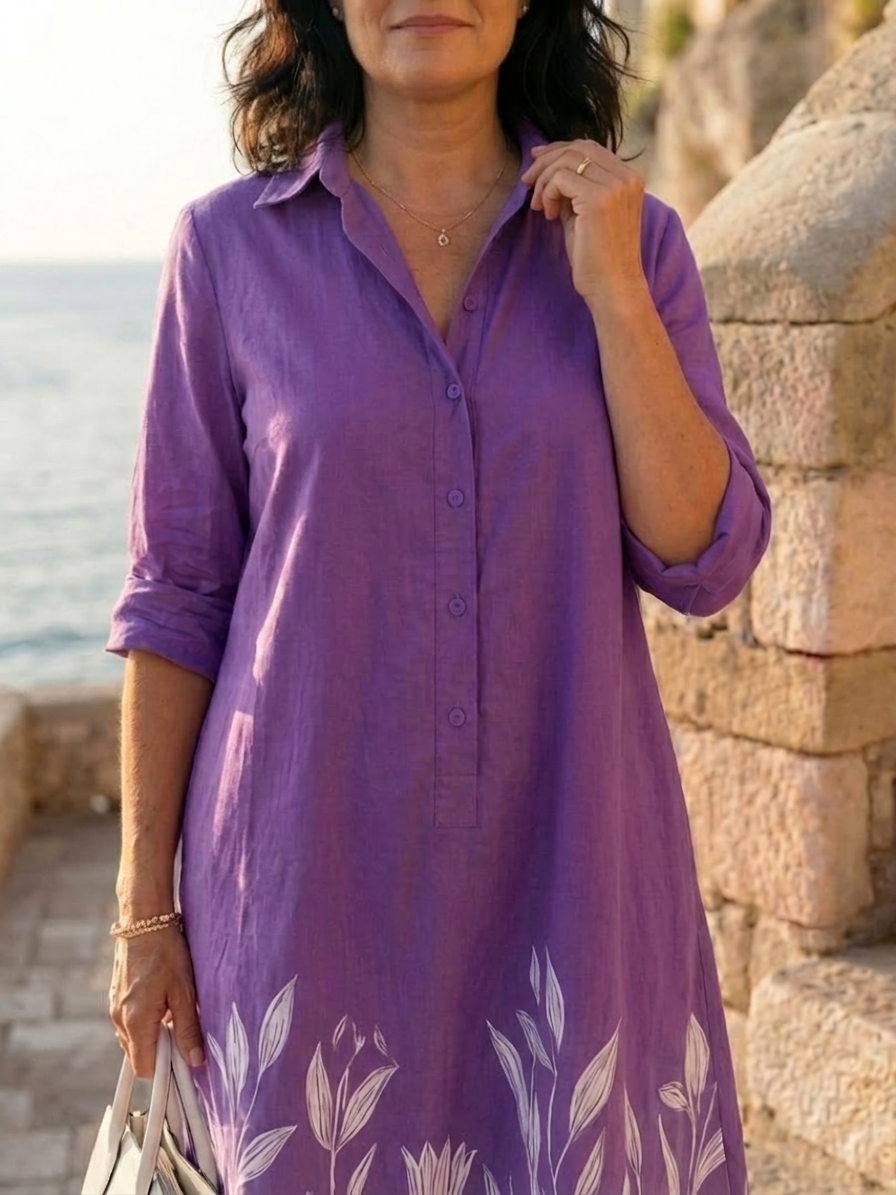 Galatea | Evening Garden Walk Dress - Plus size model