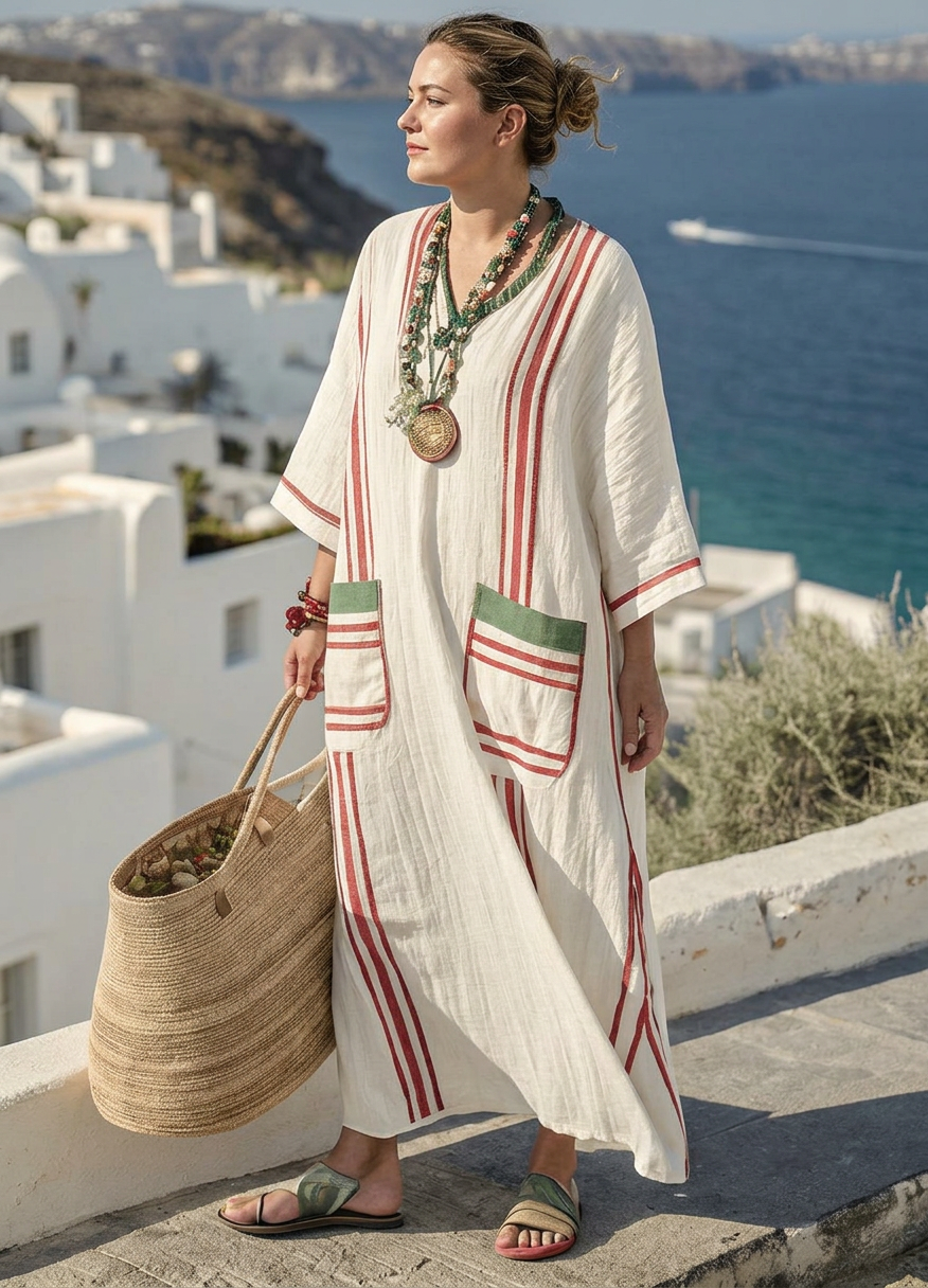 Mehr™ Elegant Flattering Dress - Plus size model