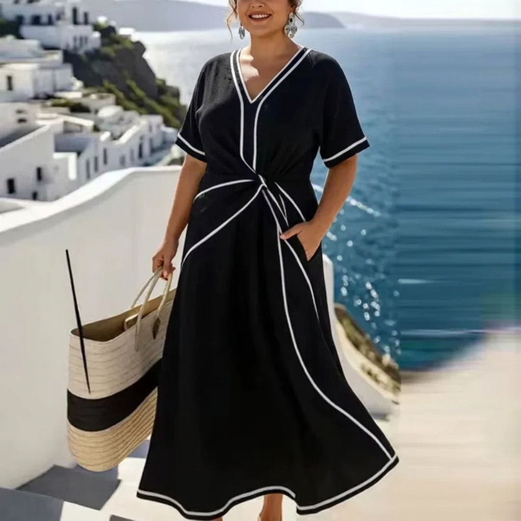 Noorani™ Elegant Flattering Dress - Plus size model