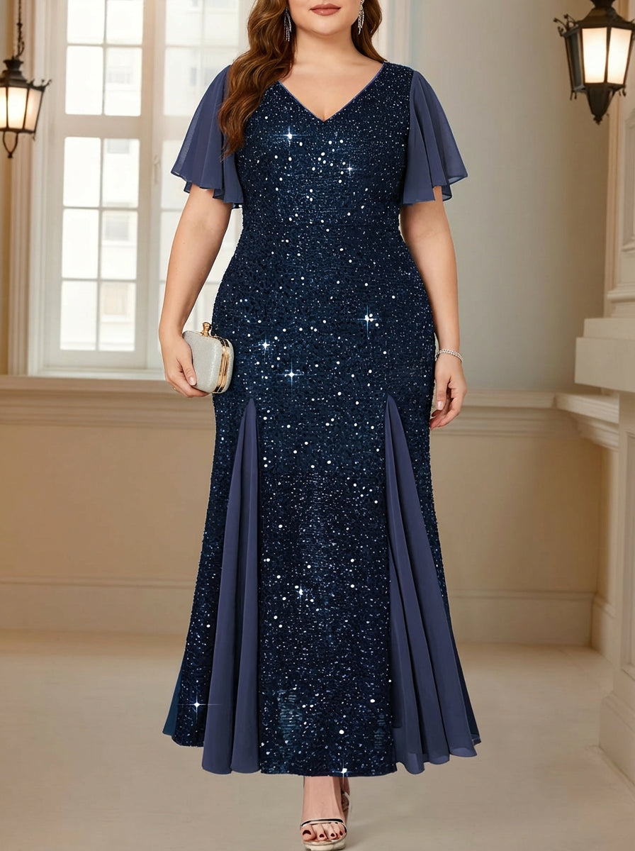 Eleanor | Timeless Holiday Evening Dress - Plus size model