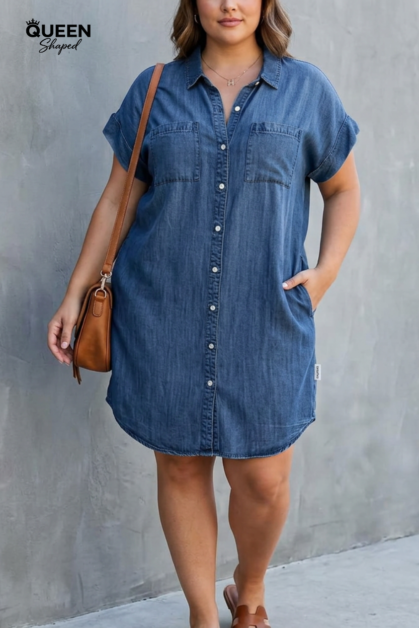Helen | Button-Down Shirt Dress