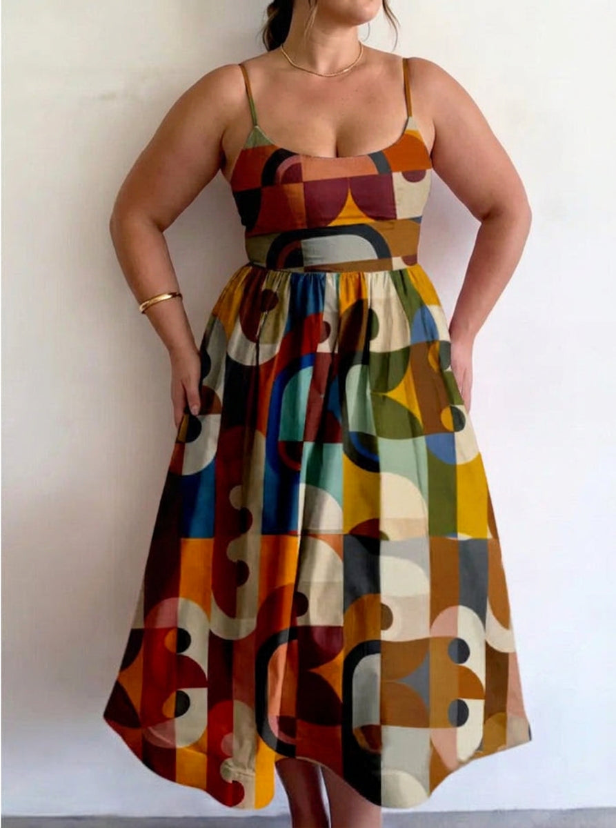 Marcelline | Modern Muse Midi Dress - Plus size model