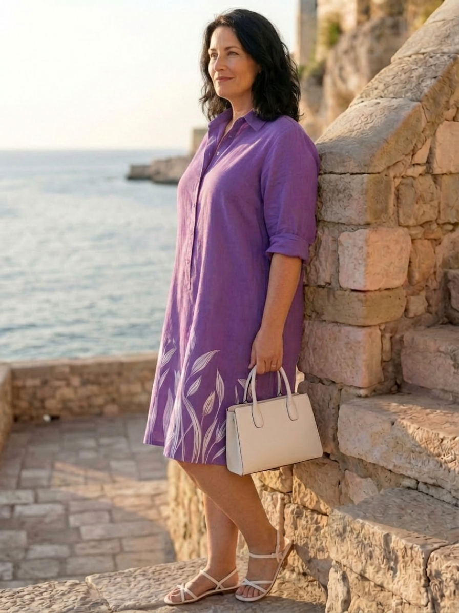 Galatea | Evening Garden Walk Dress - Plus size model