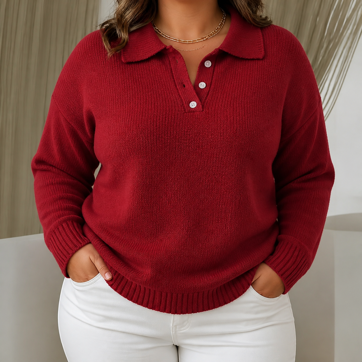 Maren | Cozy Comfort Jumper - Plus size model