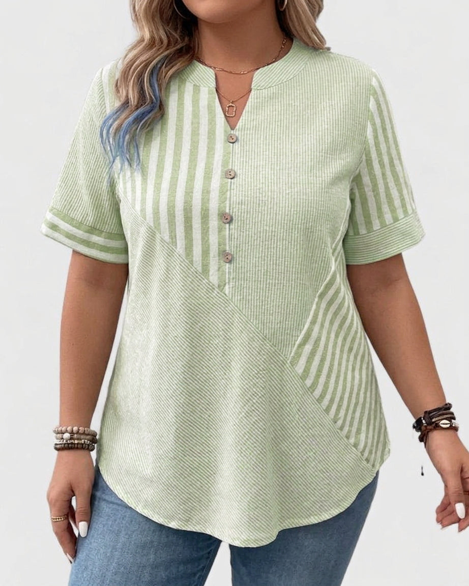 Gigi | Sophisticated Blouse - Plus size model