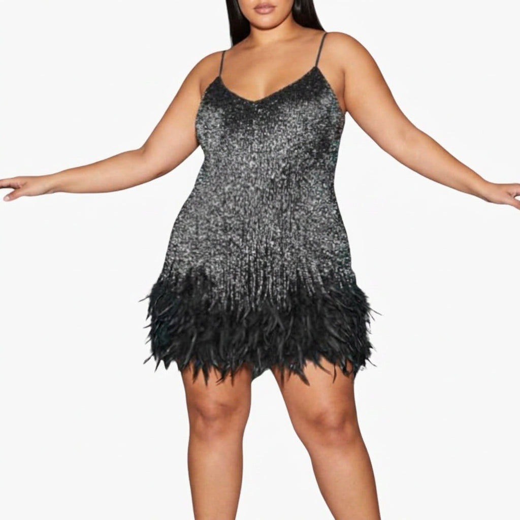 Adriana | Stylish Cocktail Dress - Plus size model