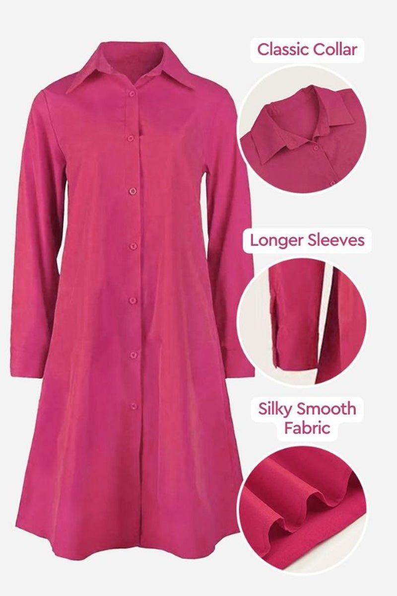 Charlotte - Long Shirt-Style Dress